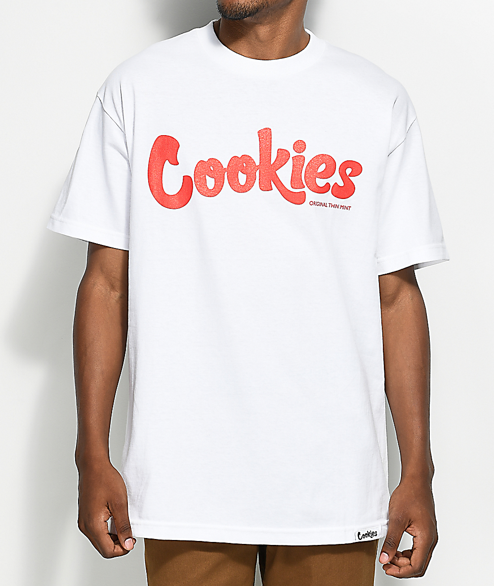 black and red cookies shirt