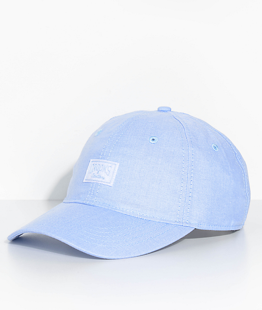 light blue baseball hat