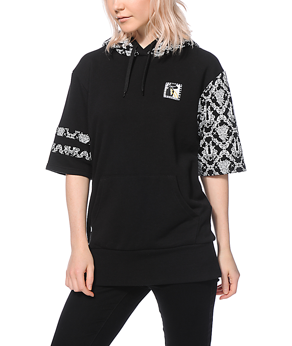 short sleeve oversized hoodie