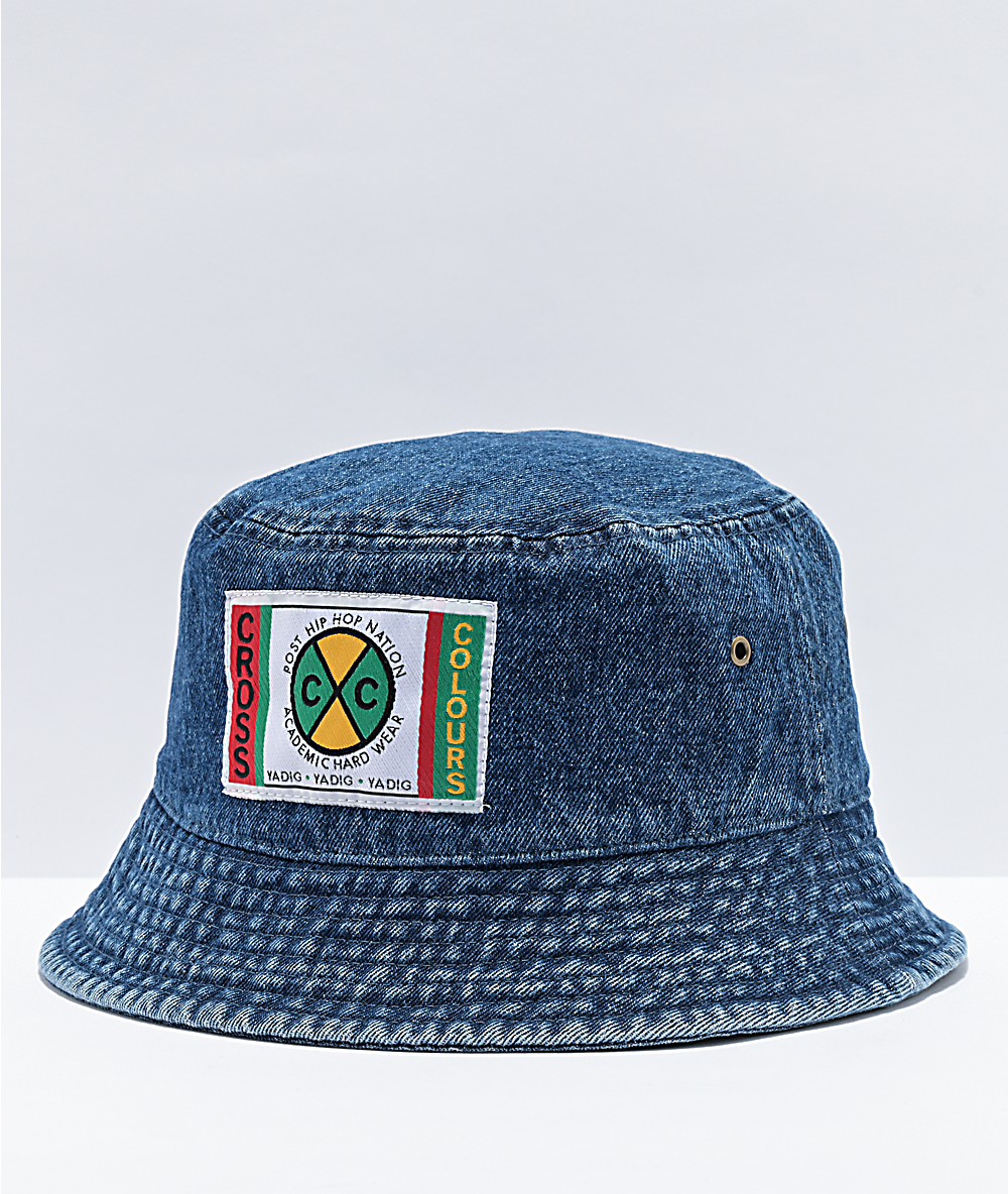 cross colours denim bucket hat