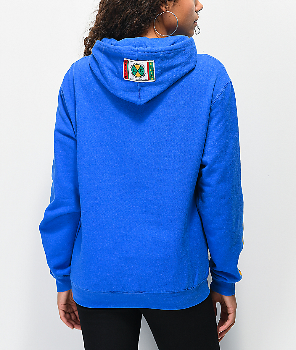 billie eilish blue hoodie