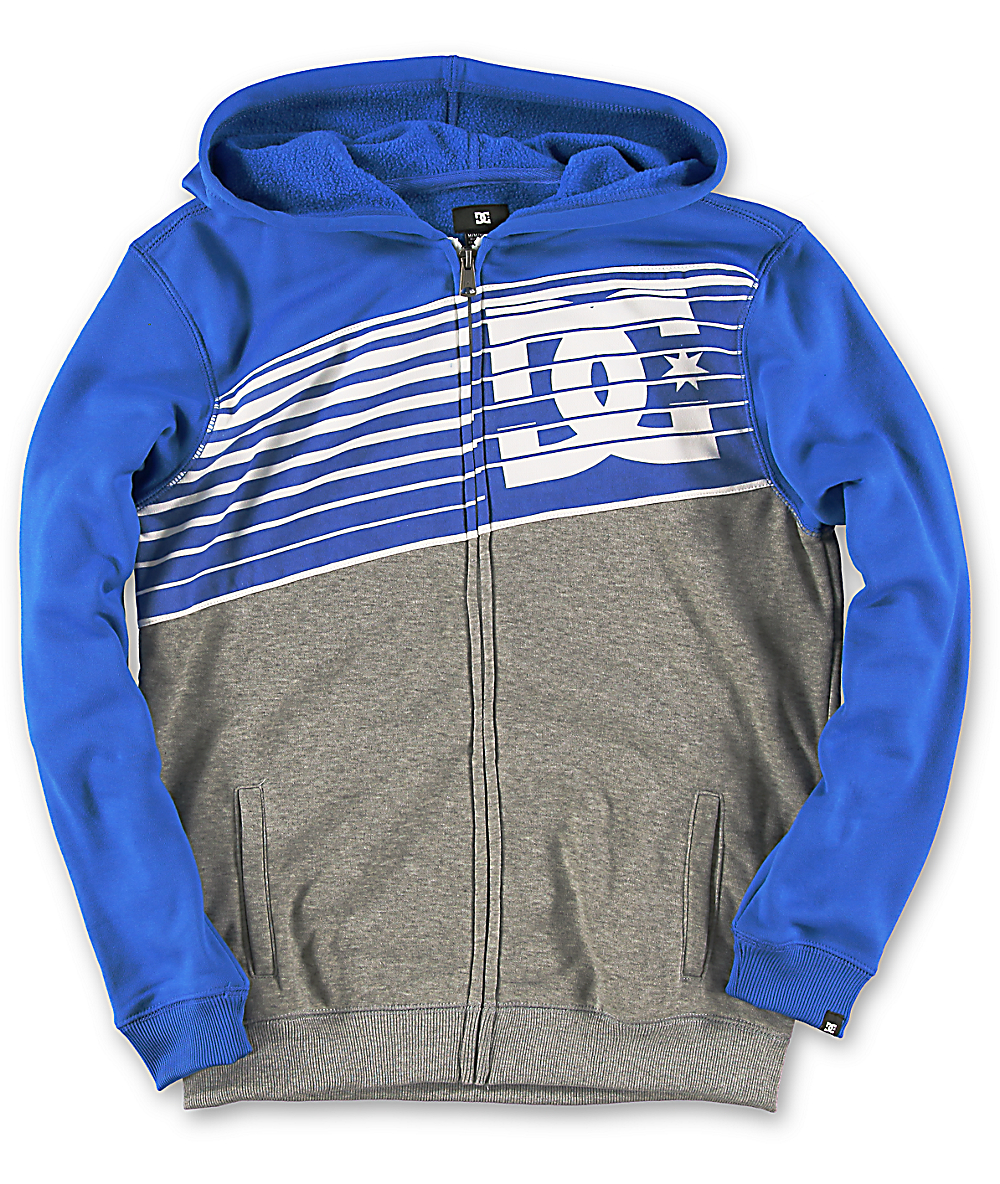 big blue hoodie