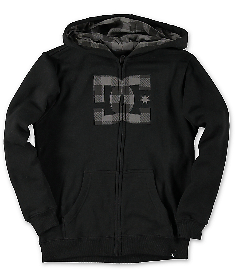 black dc hoodie