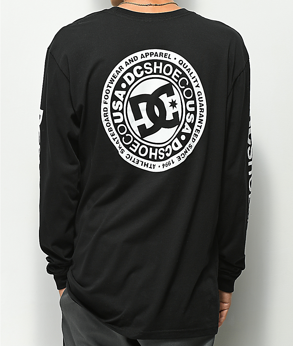 DC Boys T Shirt DC Circle Logo Black 100/% Cotton DC Shoes Brand DC