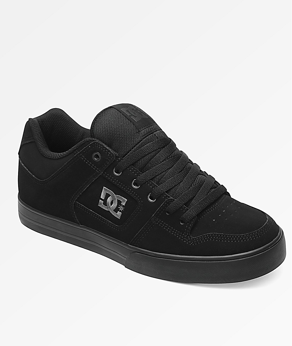 pure black casual shoes