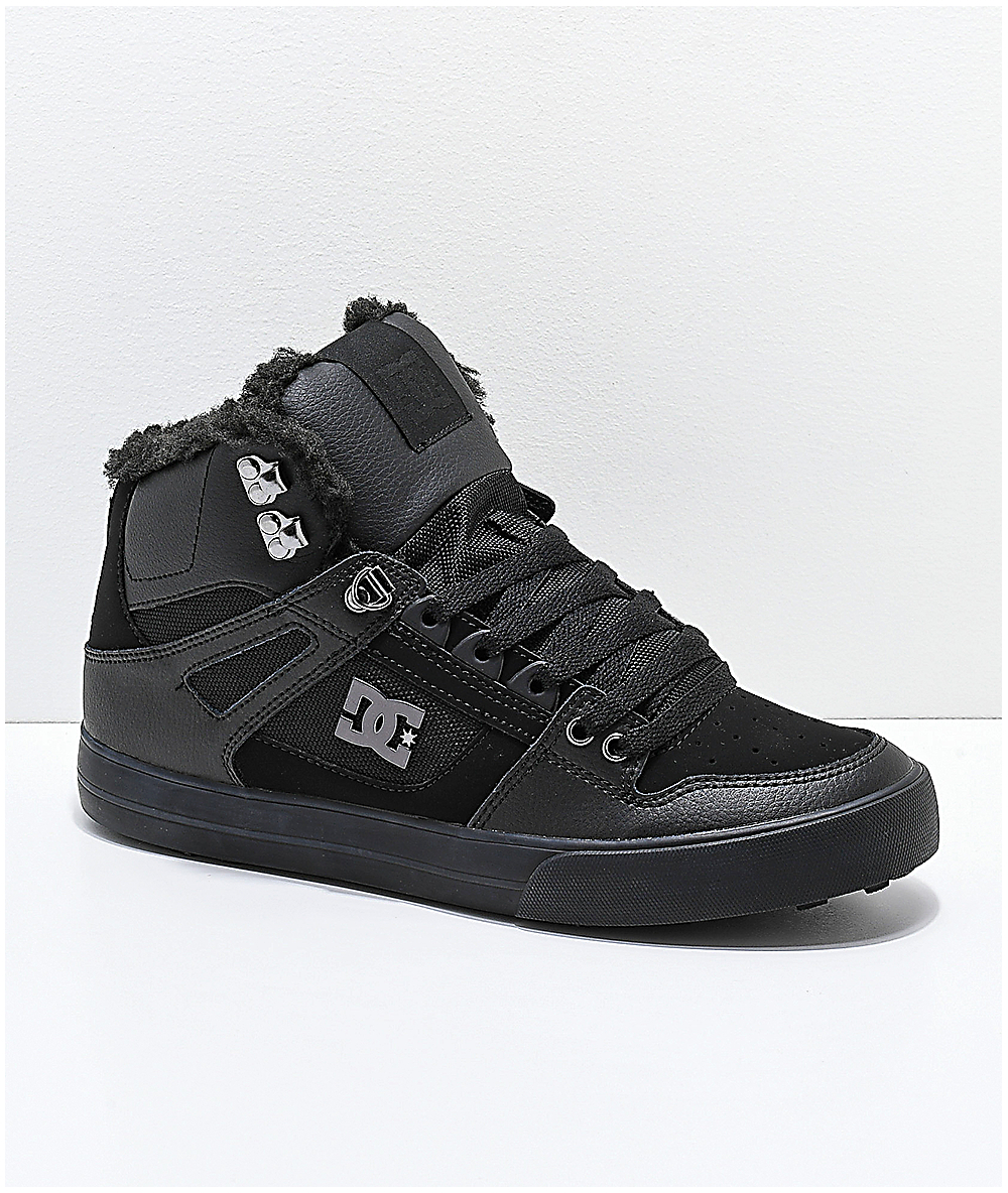 DC Pure Winter Black High Top Boots DC Pure Winter Black High Top Boots