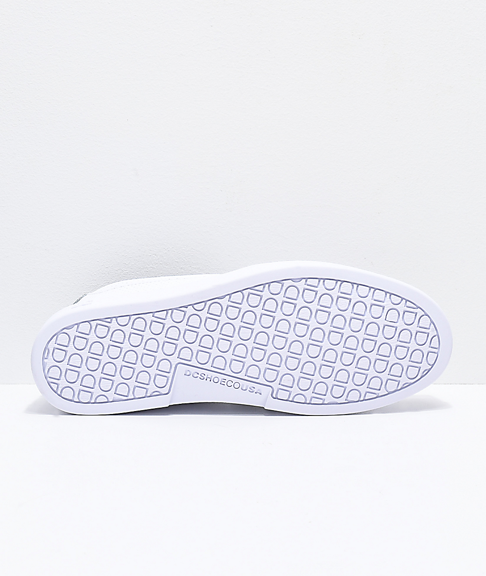 dc white slip on shoes