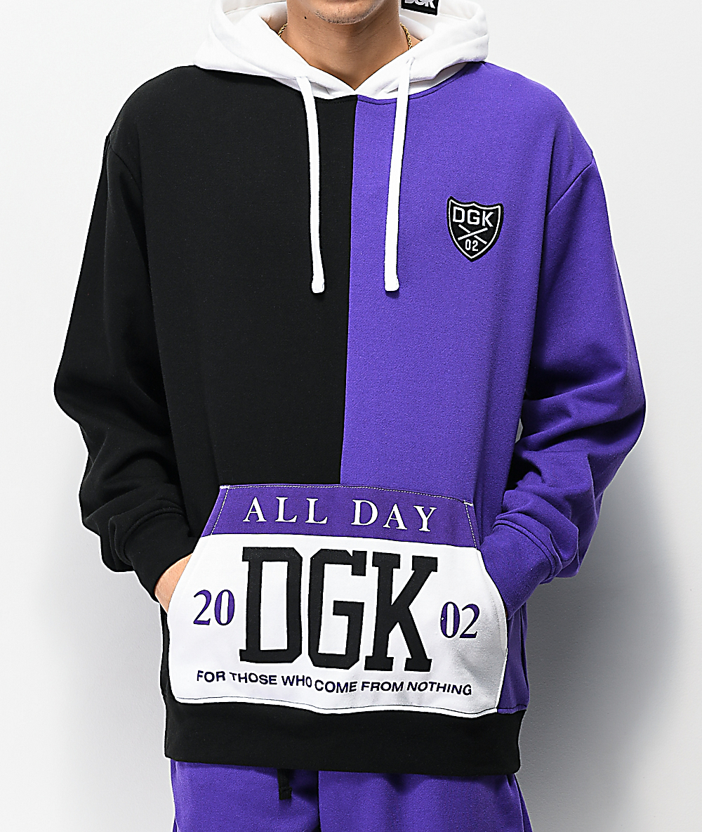 black purple hoodie