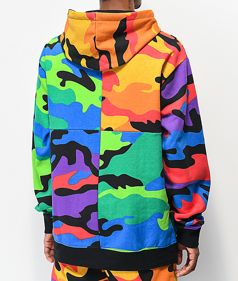 zumiez multi colored hoodie