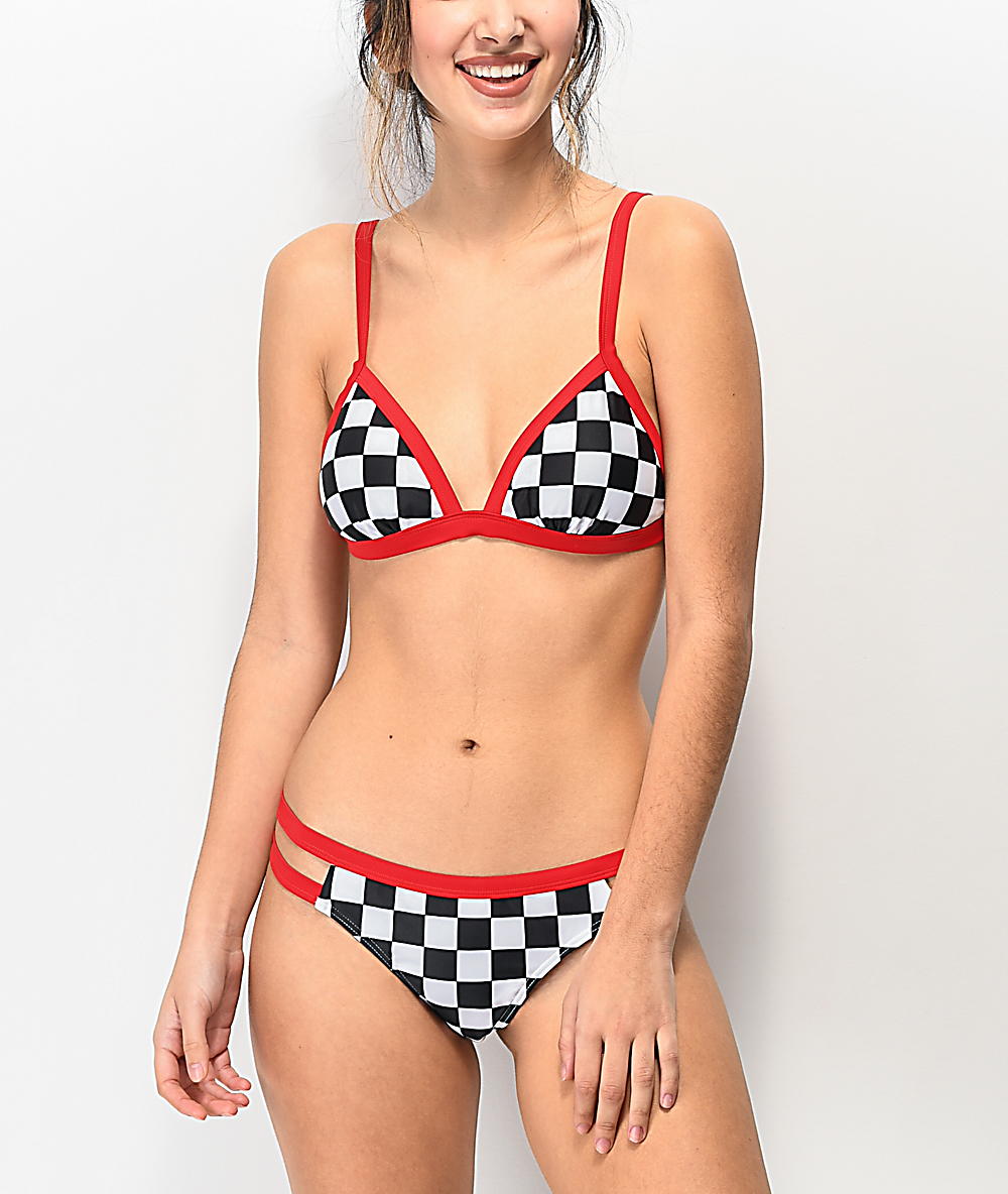 checkerboard bikini