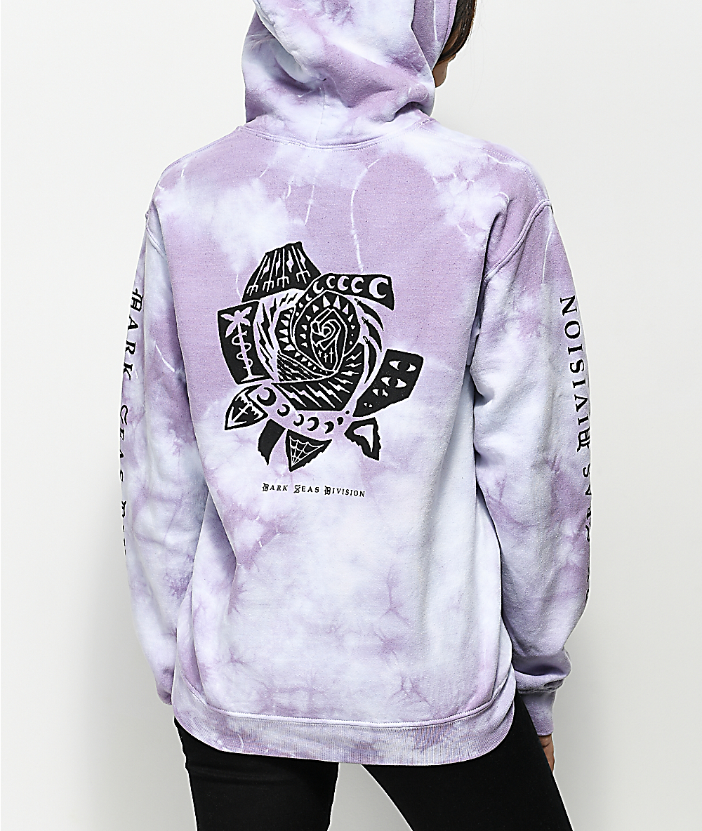 purple rose hoodie