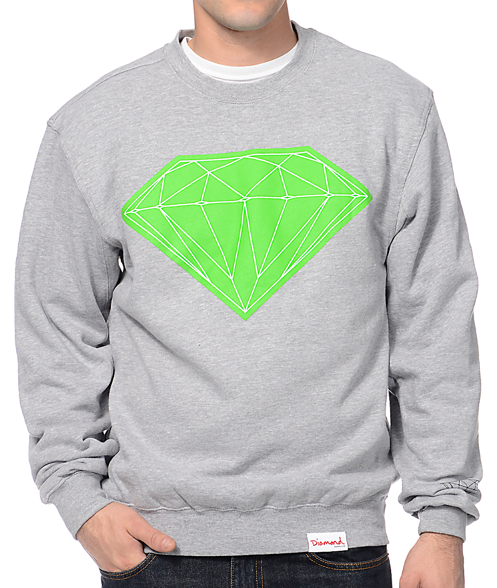 lime green crew neck sweatshirt