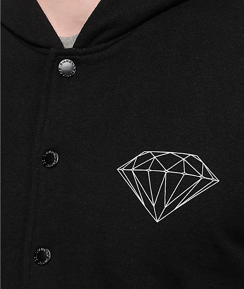 diamond supply co hooded shirt jacket