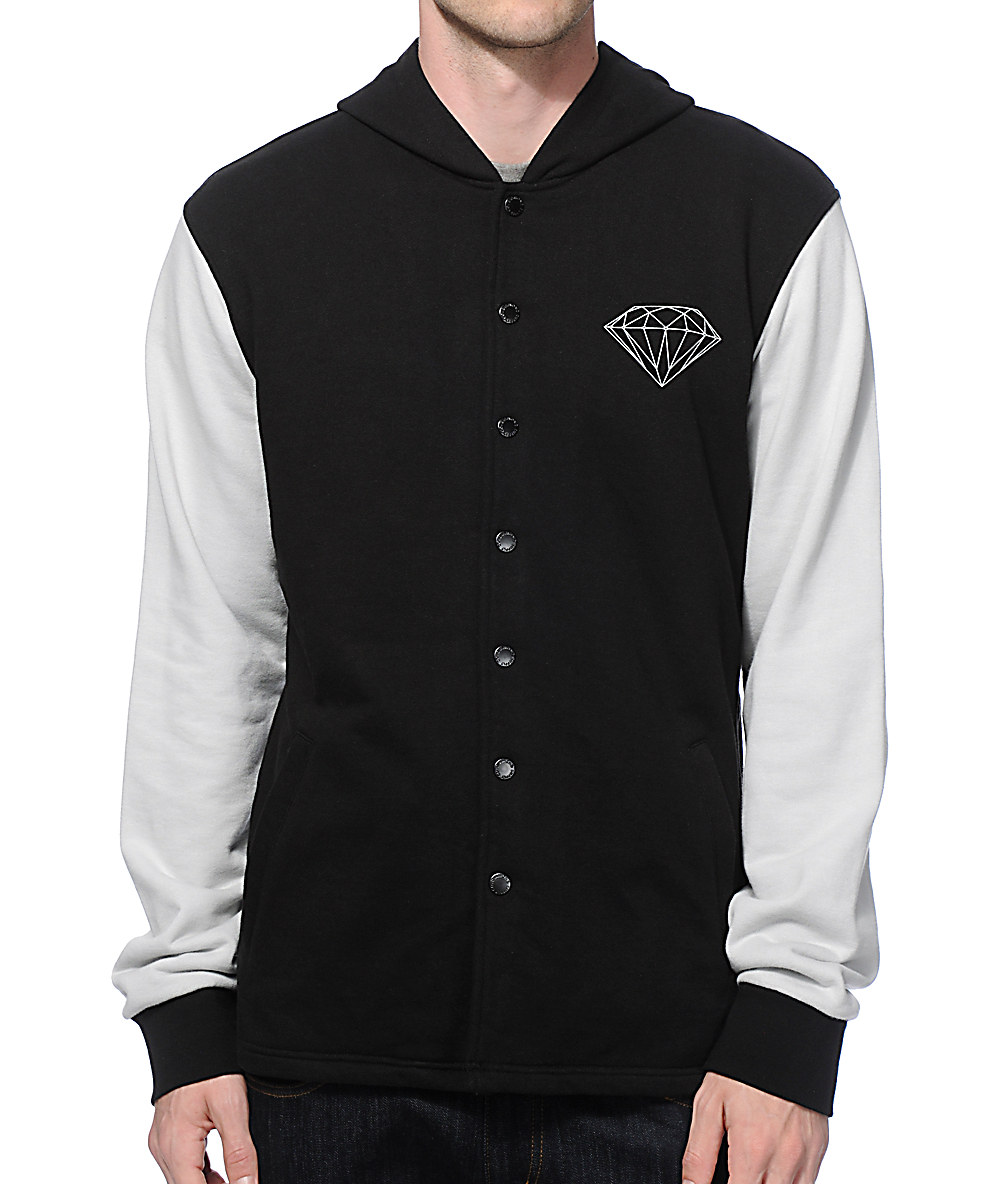 diamond supply co hooded shirt jacket