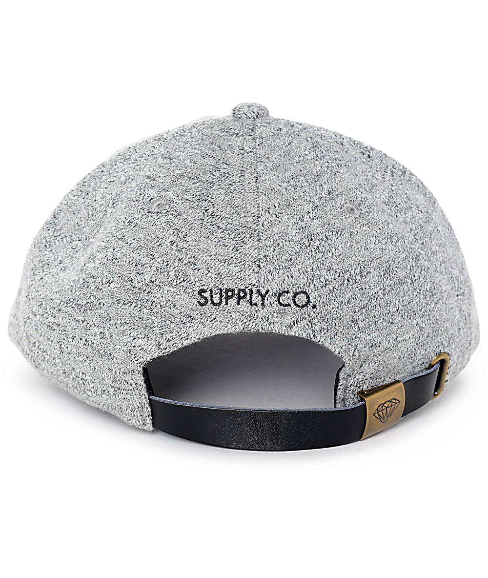 heather grey baseball hat