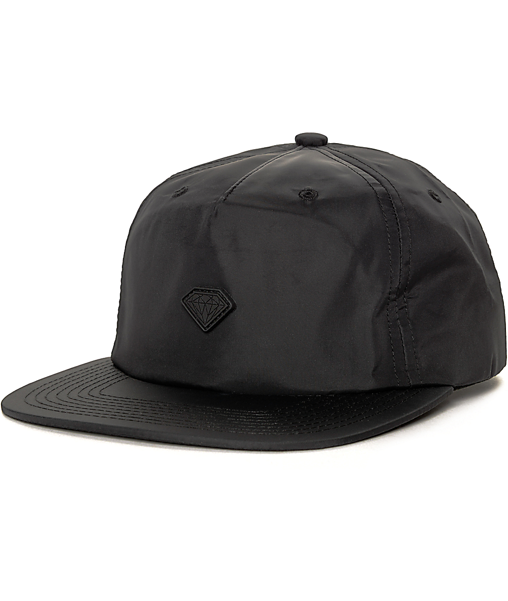 Diamond Supply Co Yacht Black Strapback Hat | Zumiez