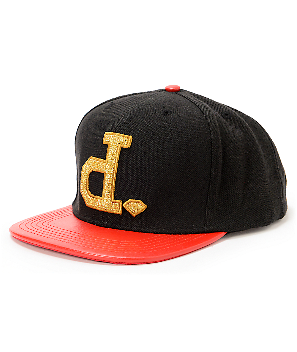 polo black and red hat