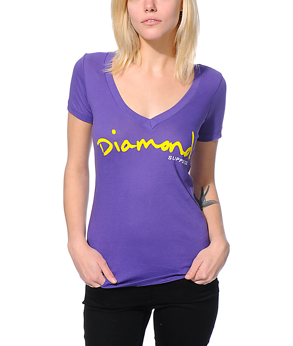 purple diamond supply shirt