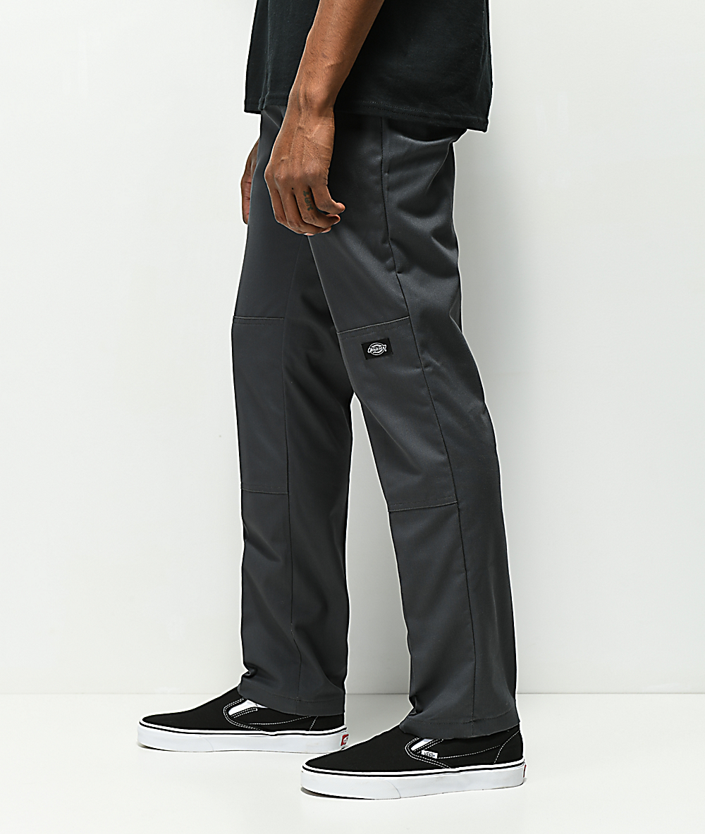 Dickies Double Knee Charcoal Work Pants Zumiez