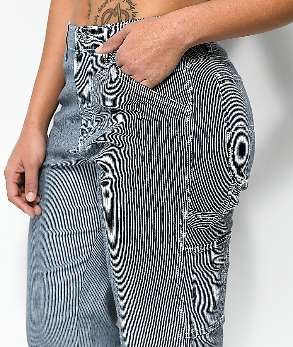 dickies striped carpenter pants