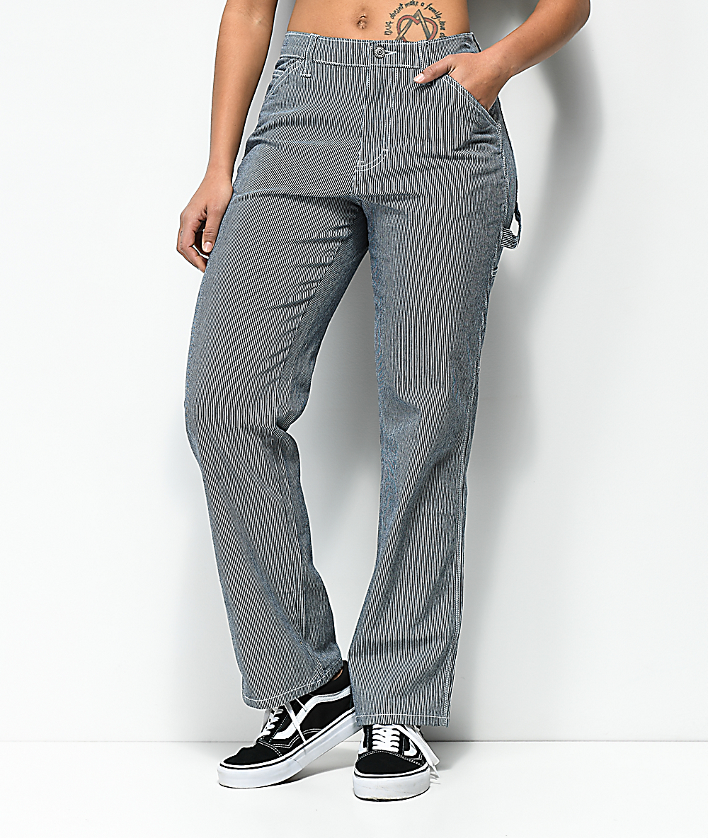 dickies striped trousers