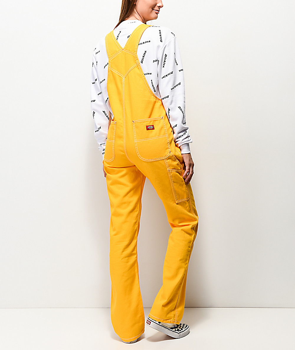 dickies carpenter yellow overalls