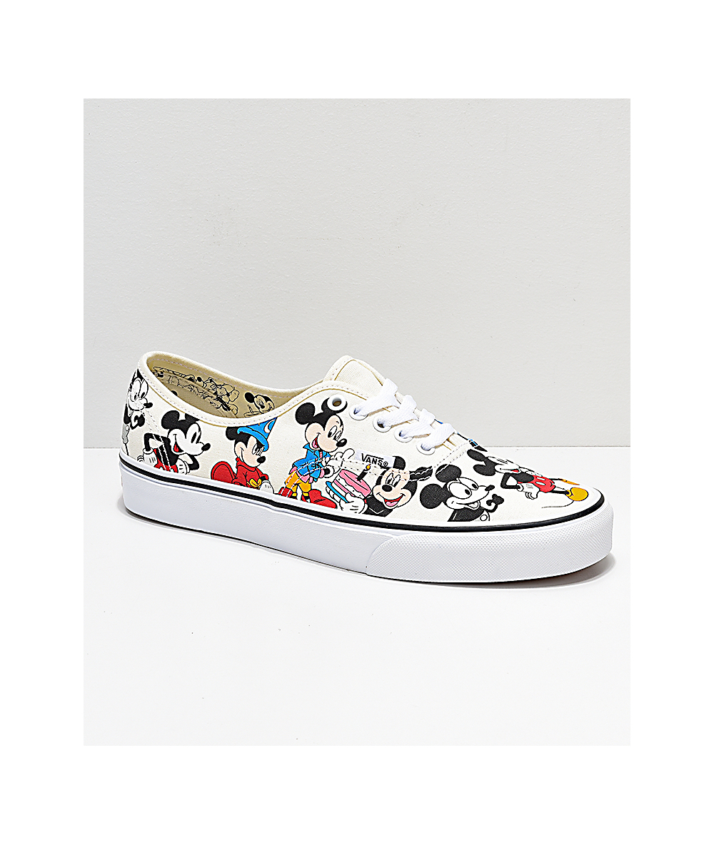 white mickey mouse vans