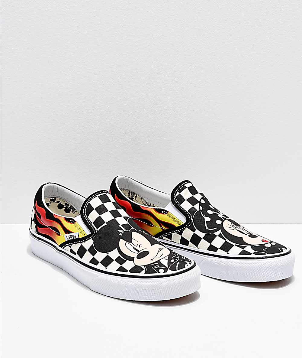 mickey mouse flame vans