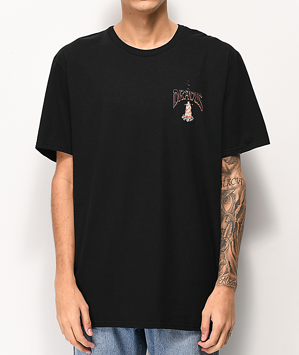 Dravus Camping Trippin Black T-Shirt | Zumiez.ca