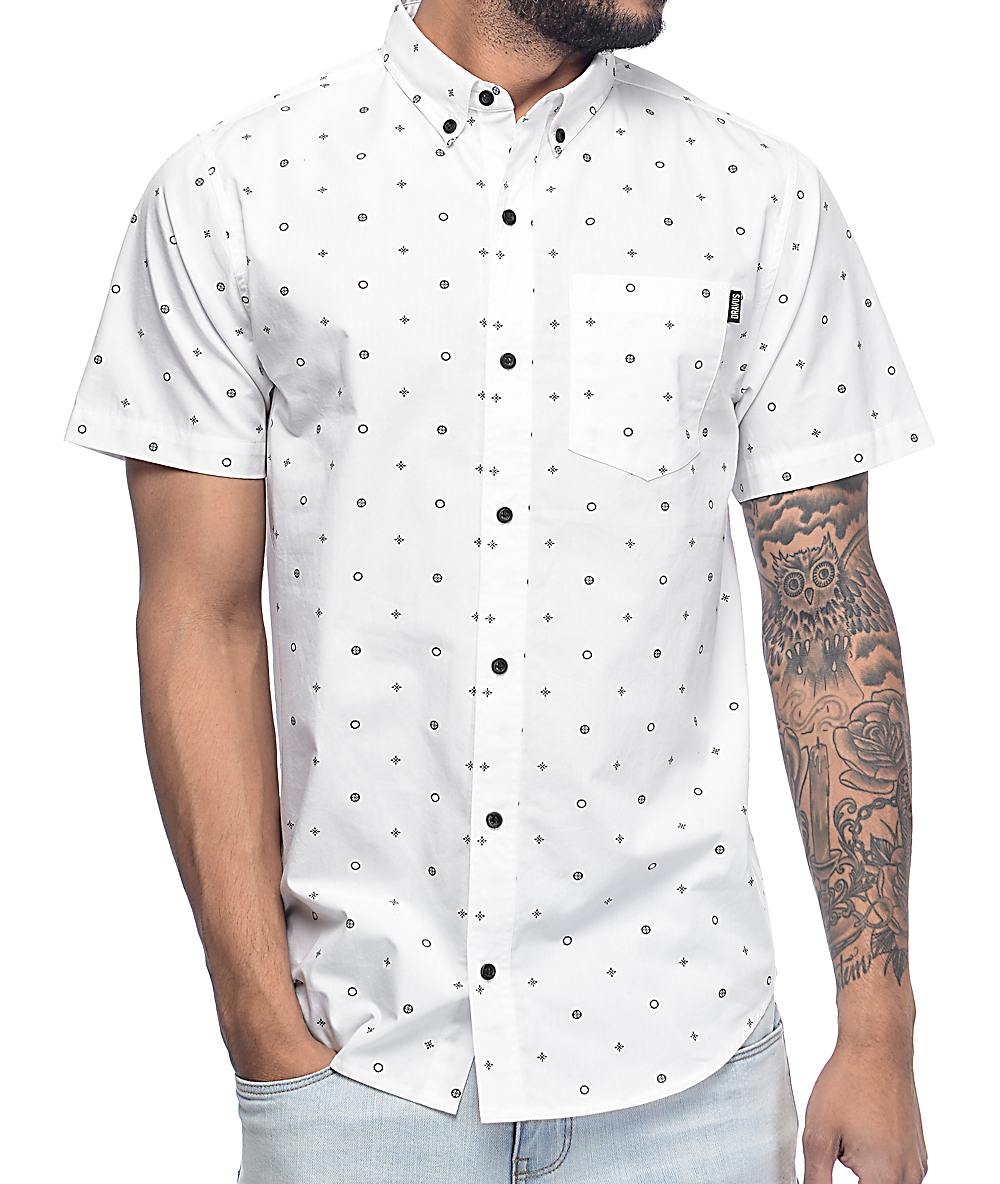 white button up mens shirt