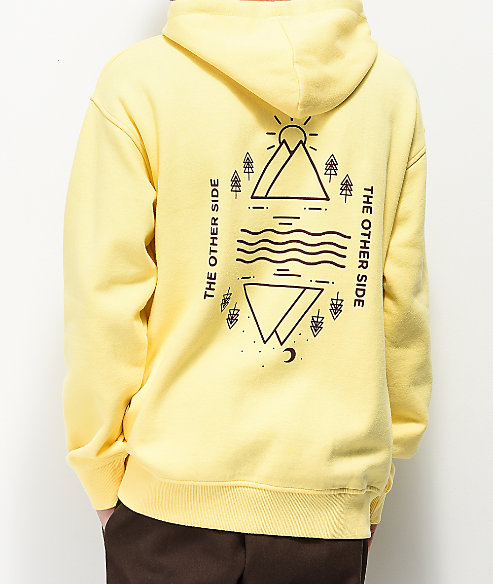 graphic yellow hoodie