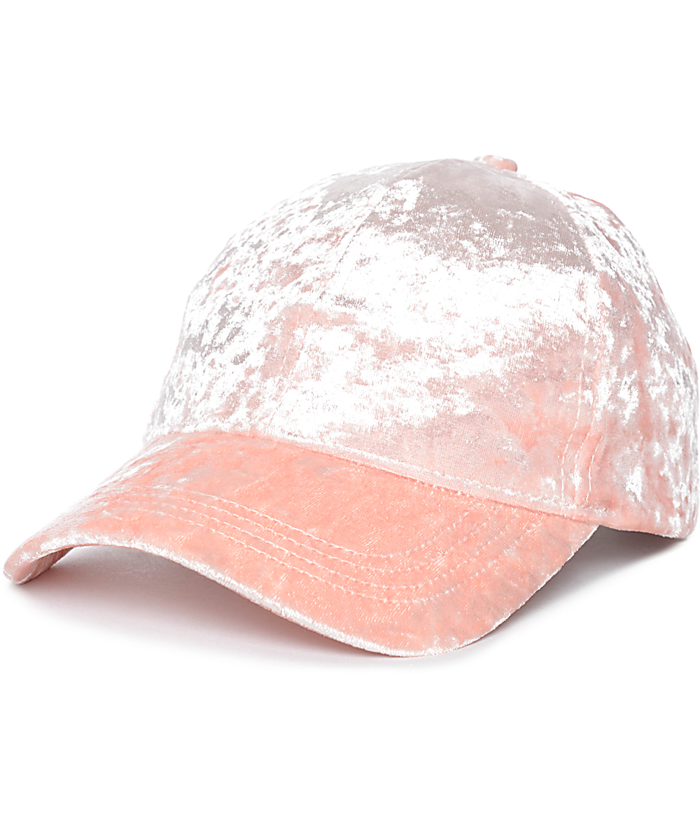 dusty pink baseball cap