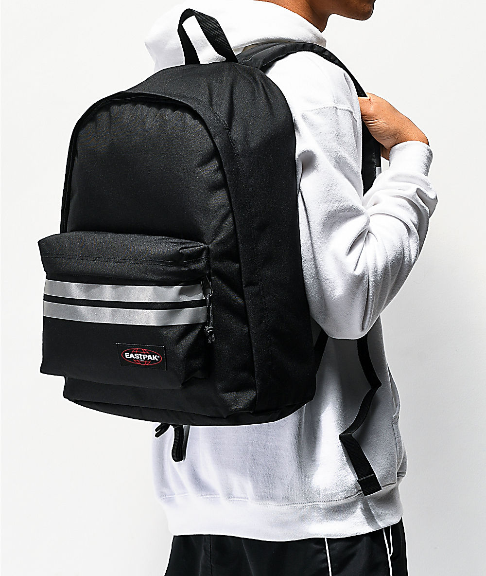 eastpak out of office reflective black