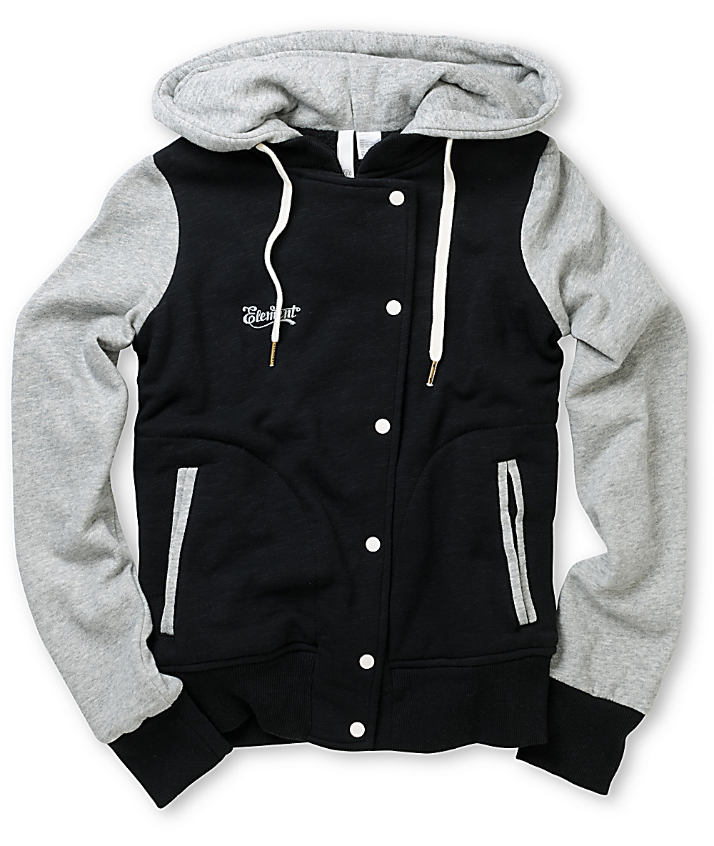 hoodie letterman jacket