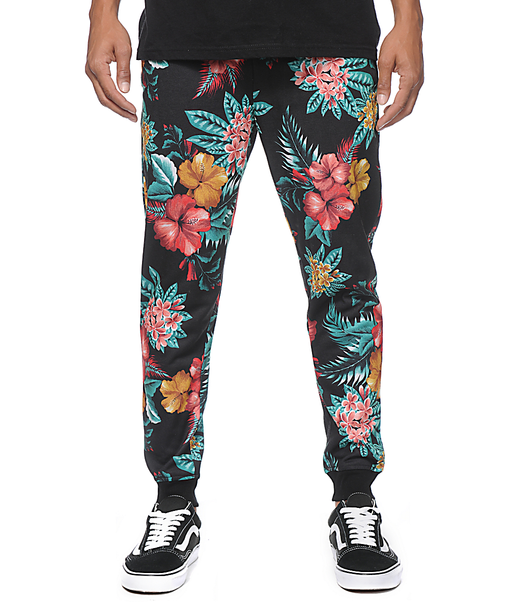 Elwood Island Floral Sublimated Skinny Jogger Pants | Zumiez