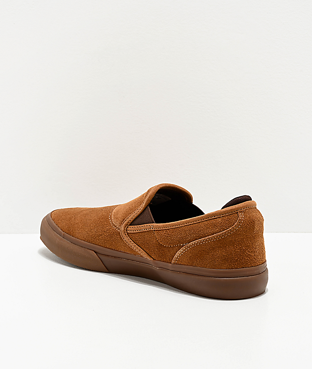 brown slip on shoes