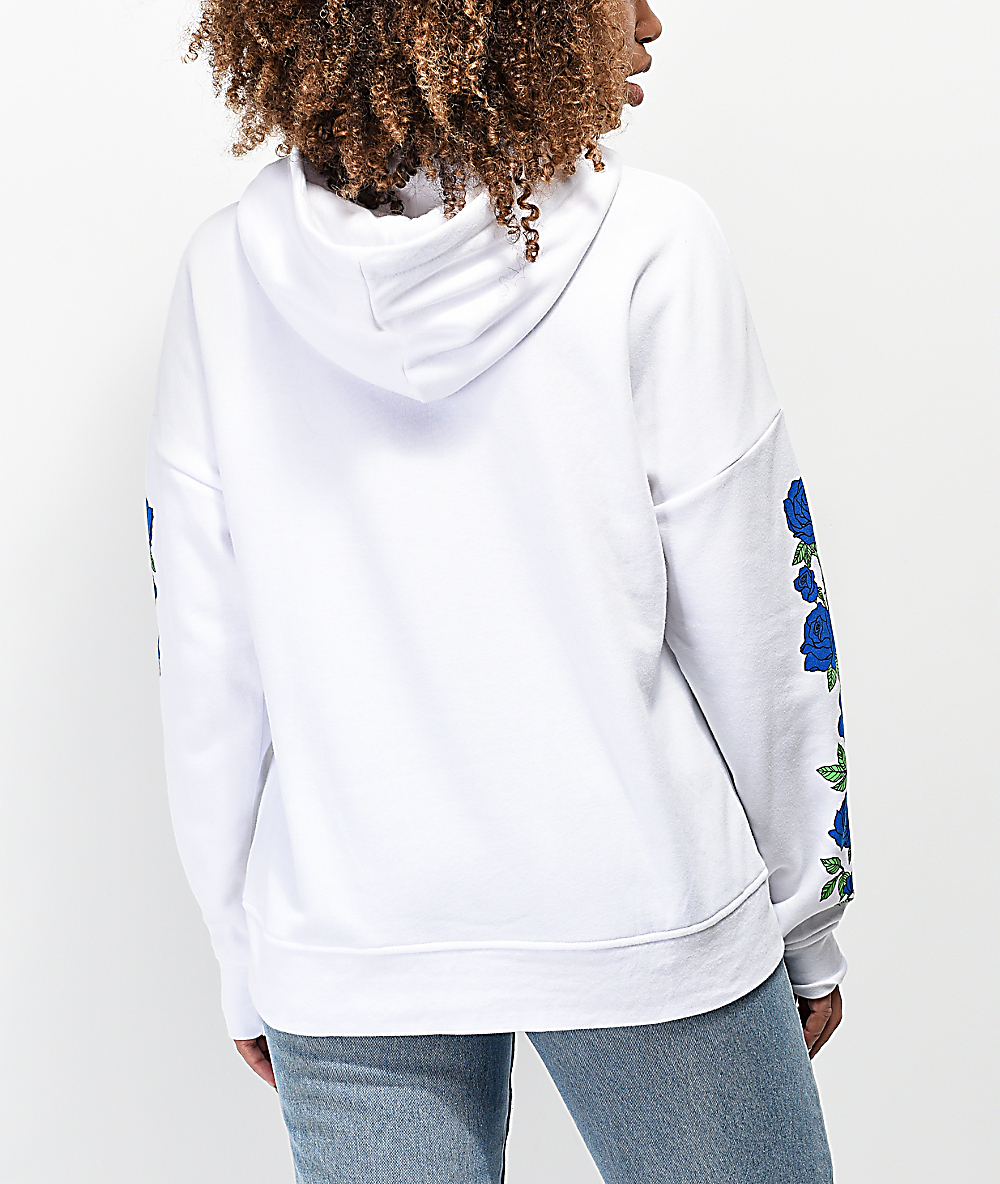 blue rose hoodie