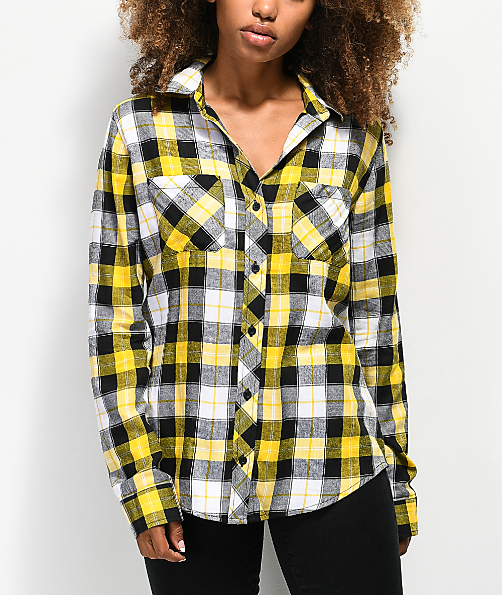 Empyre Havana Gold Flannel Shirt Zumiez