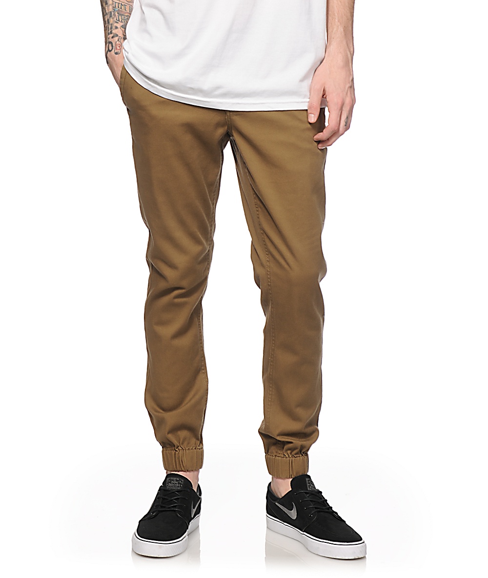 dark khaki joggers