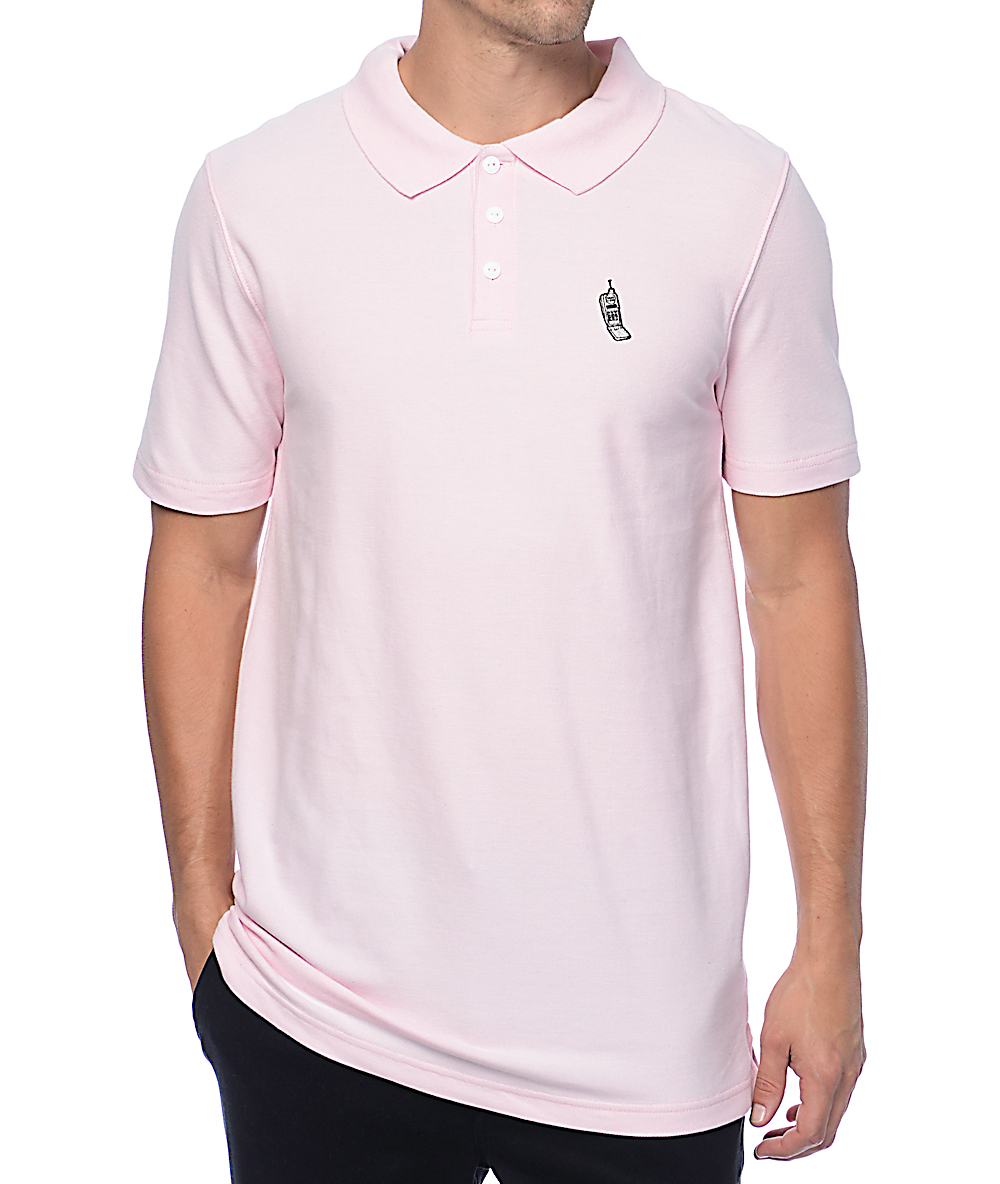 pink polo shirts for guys