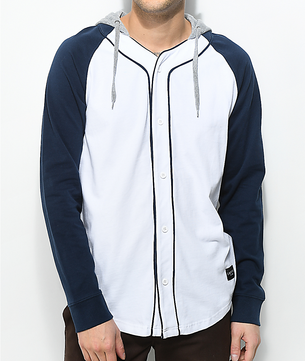 hoodie under baseball jersey