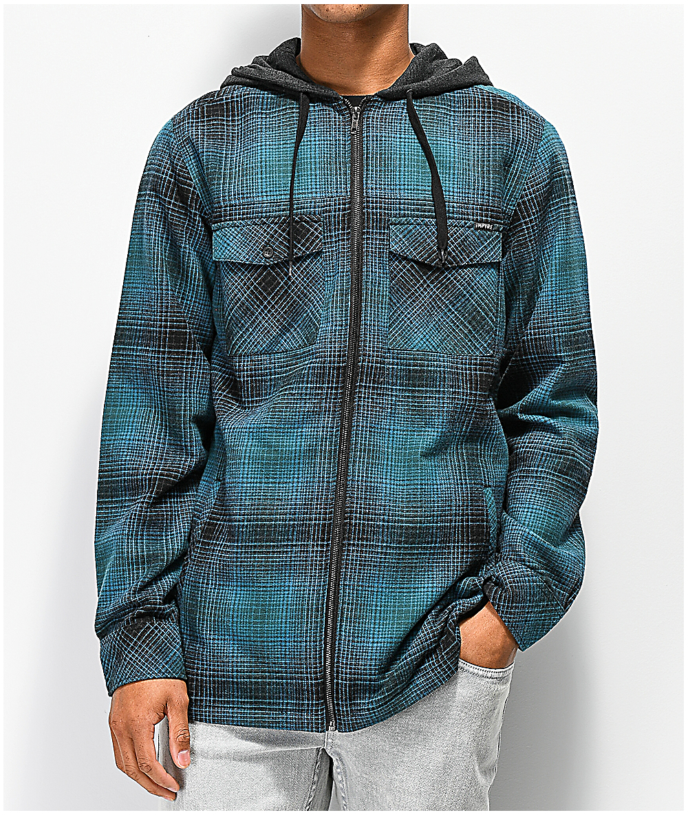 insulated hooded flannel shirt