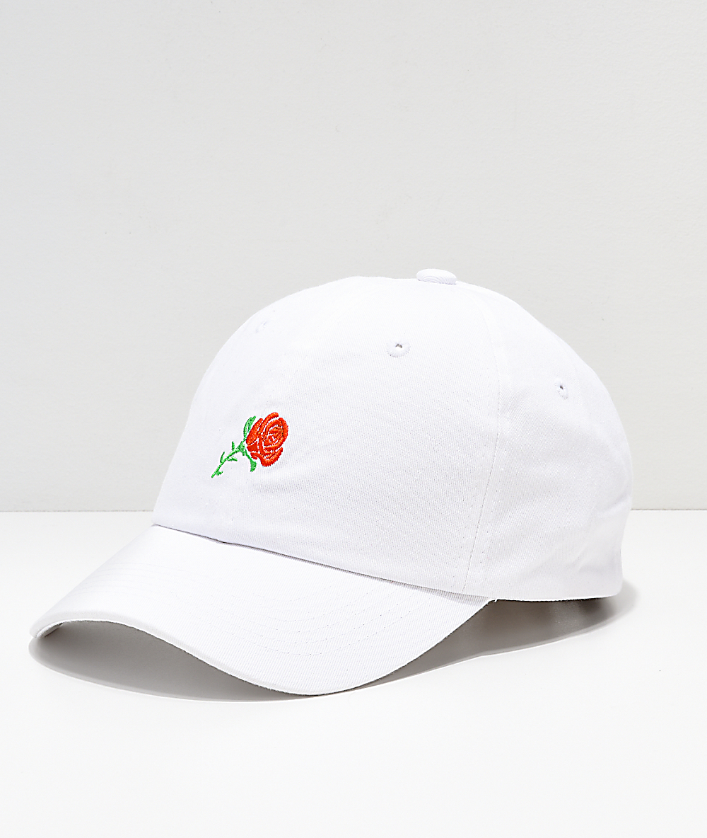 white rose hat