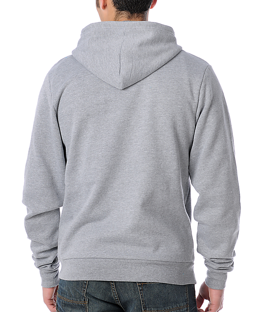 solid gray hoodie