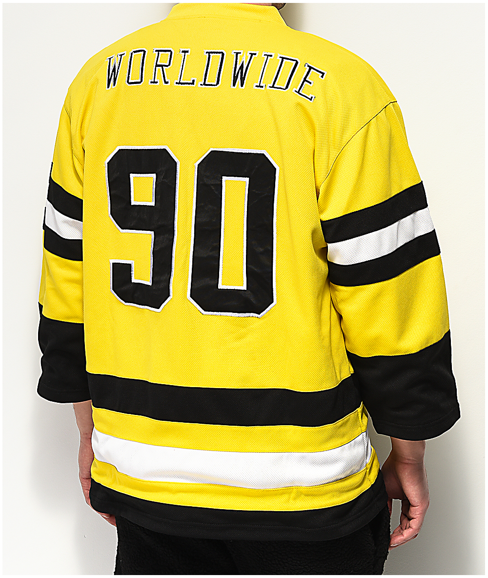 gold hockey jersey