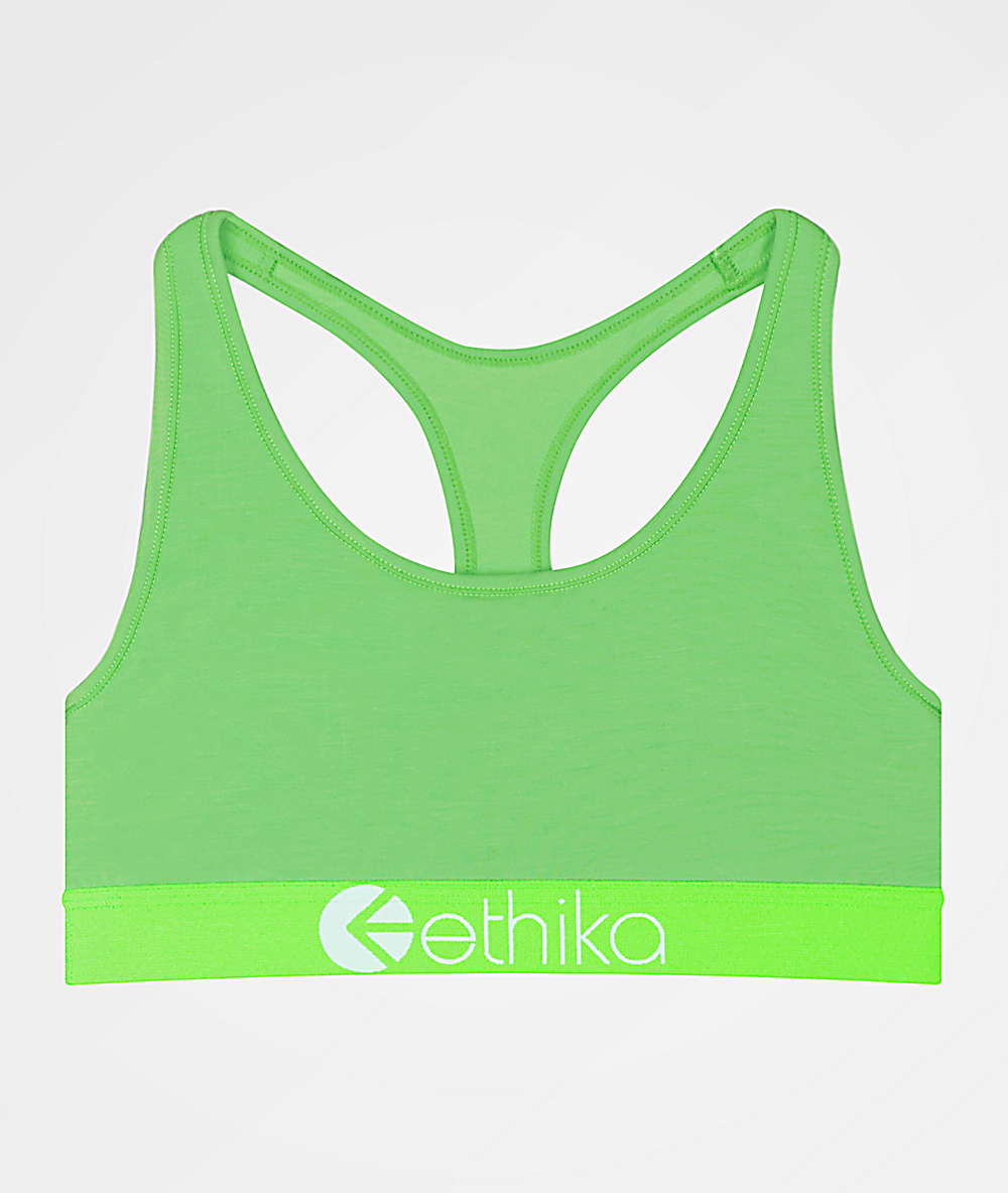 lime sports bra