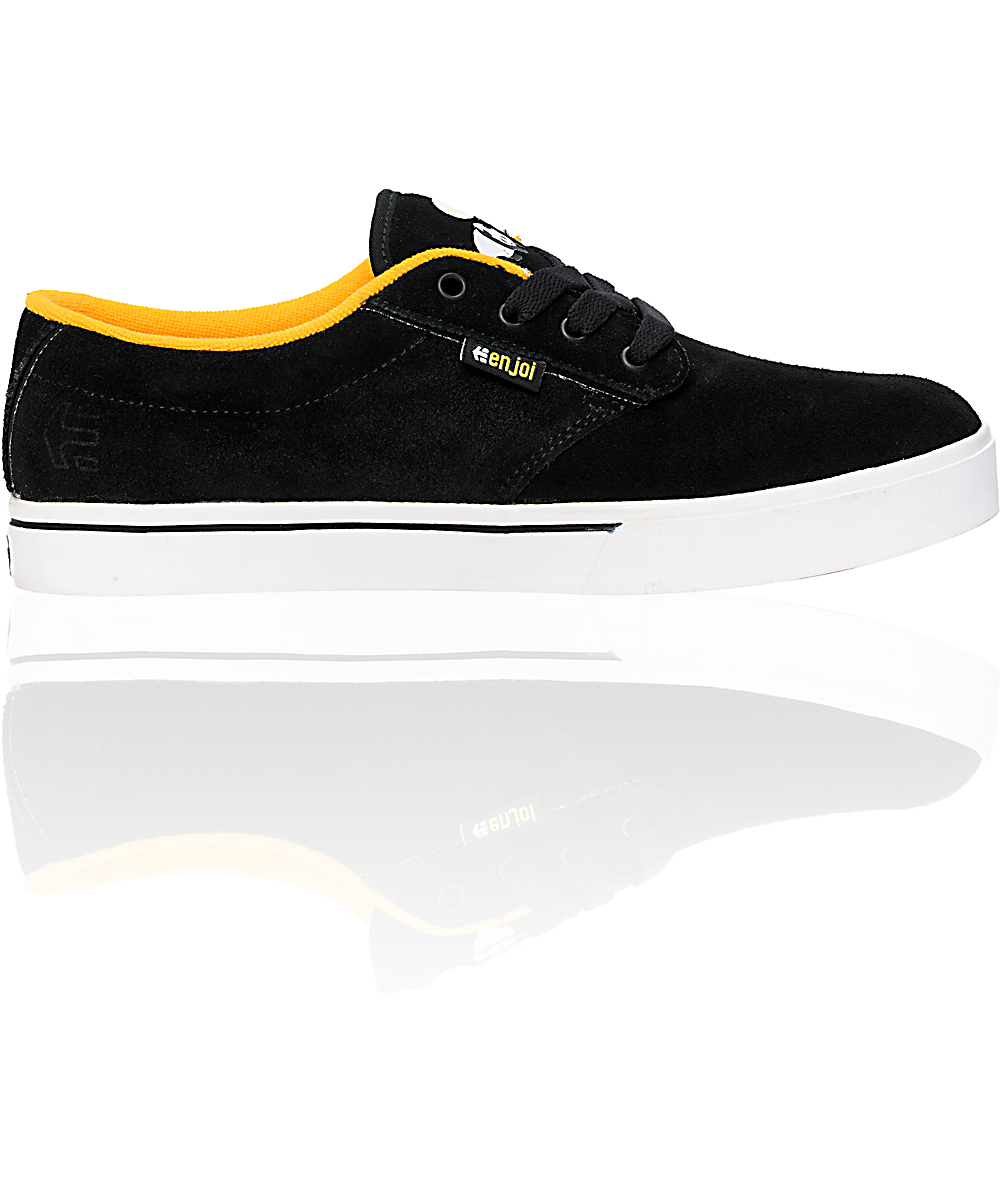 black and yellow etnies