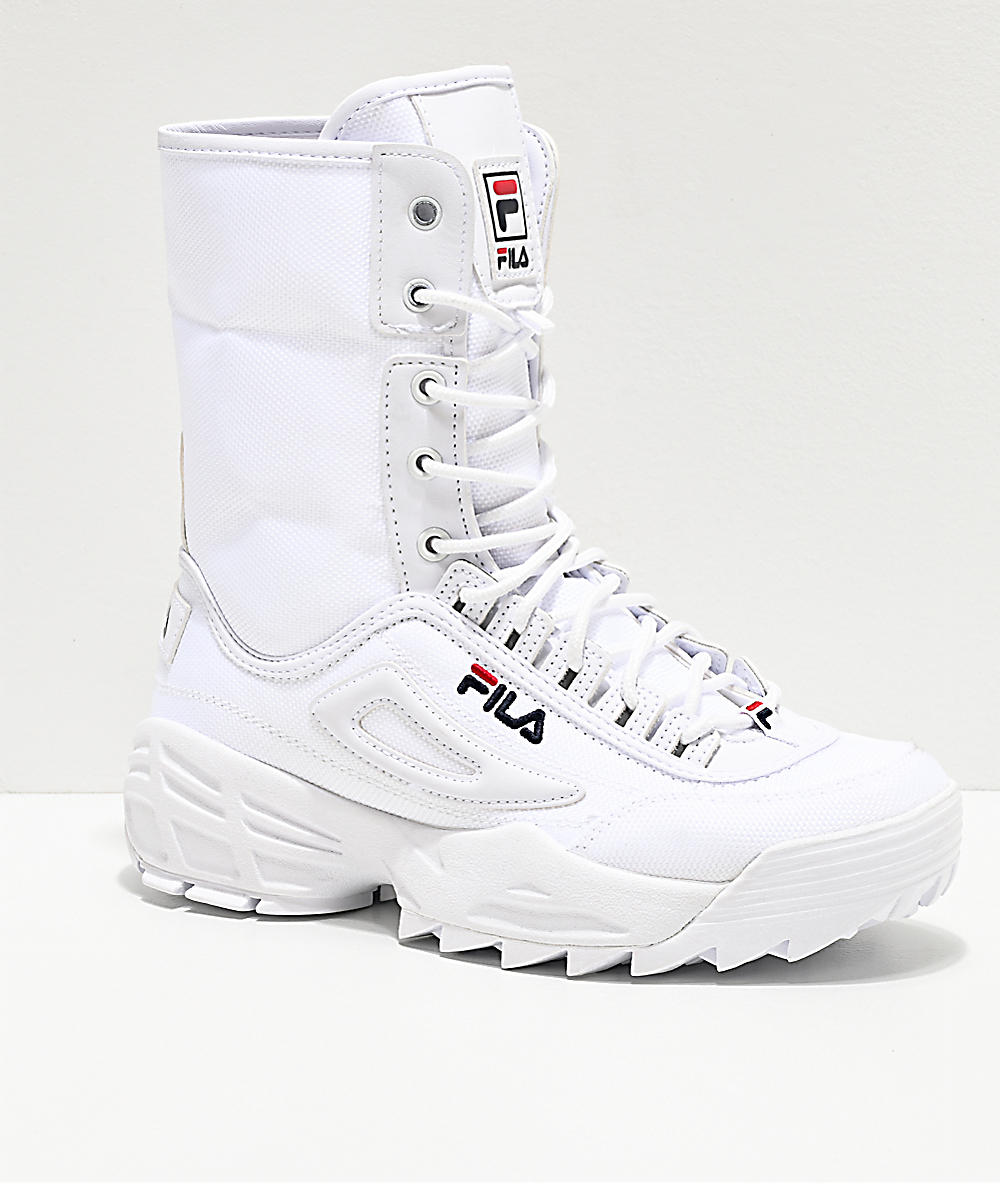 white boot sneakers