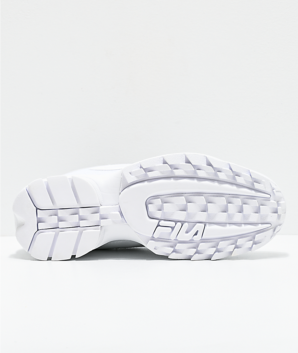 FILA Disruptor II No-Sew zapatos blancos, azules y rojos para hombres FILA Disruptor II No-Sew zapatos blancos, azules y rojos para hombres