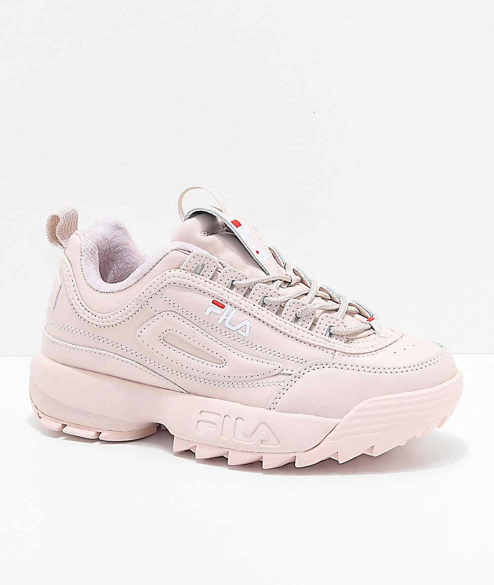 fila baby pink shoes